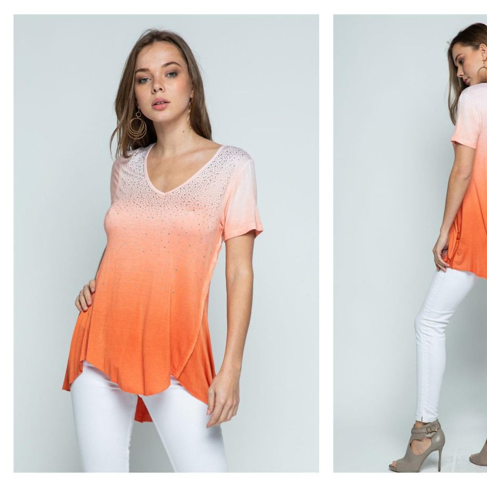 Beautiful Vocal Apparel Short  Sleeve Top with Bling